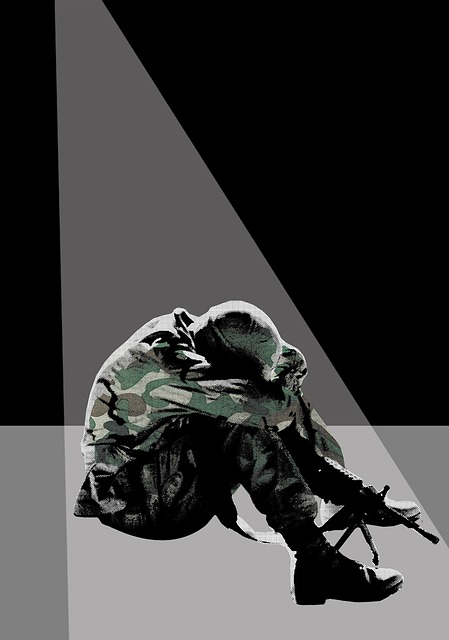 Soldier Post-Traumatic Stress Disorder illustration